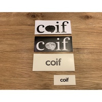 coif mix ステッカーコンボ（４枚セット＆缶バッジ）