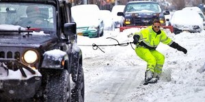 NYC snow boarding!!