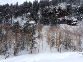 現場へゴウ。初日は天気、雪ともに微妙でキョロキョロしたりなんだり。