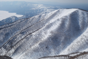 この日僕はここを滑りました。上部はいい雪だったけど下の方は固かったー。