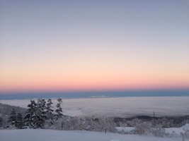 夕陽の色は癒されますね〜